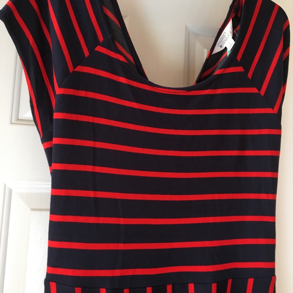 Market and Spruce  Stitch Fix Copper navy dress - Picture 5 of 6